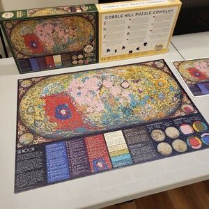 Cobble Hill 1000 Piece Puzzle Moon Map Geography